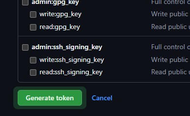 Generate token